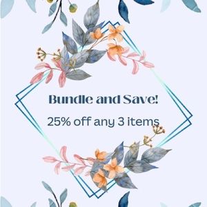 Bundle and save 25% off any 3 items